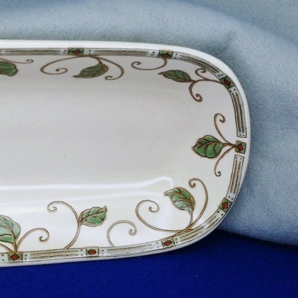 Celery Condiment Dish Pfaltzgraff "Mission Flower" Discontinued Pattern 10.5" - Picture 4 of 9